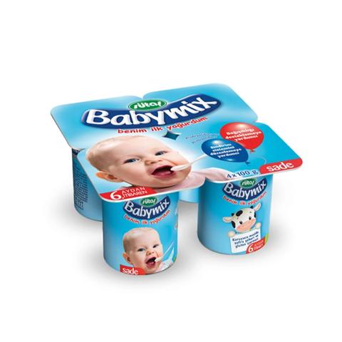 Sütaş Çiftliği’nden evinize taptaze! Soğuk zinciri koruyarak, ekiplerimizle getiriyoruz. Babymix Sade 4x100g hemen satın al, Süt Puan topla!